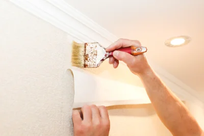 Pose de papier peint à Marby — revêtements muraux et toiles de verre